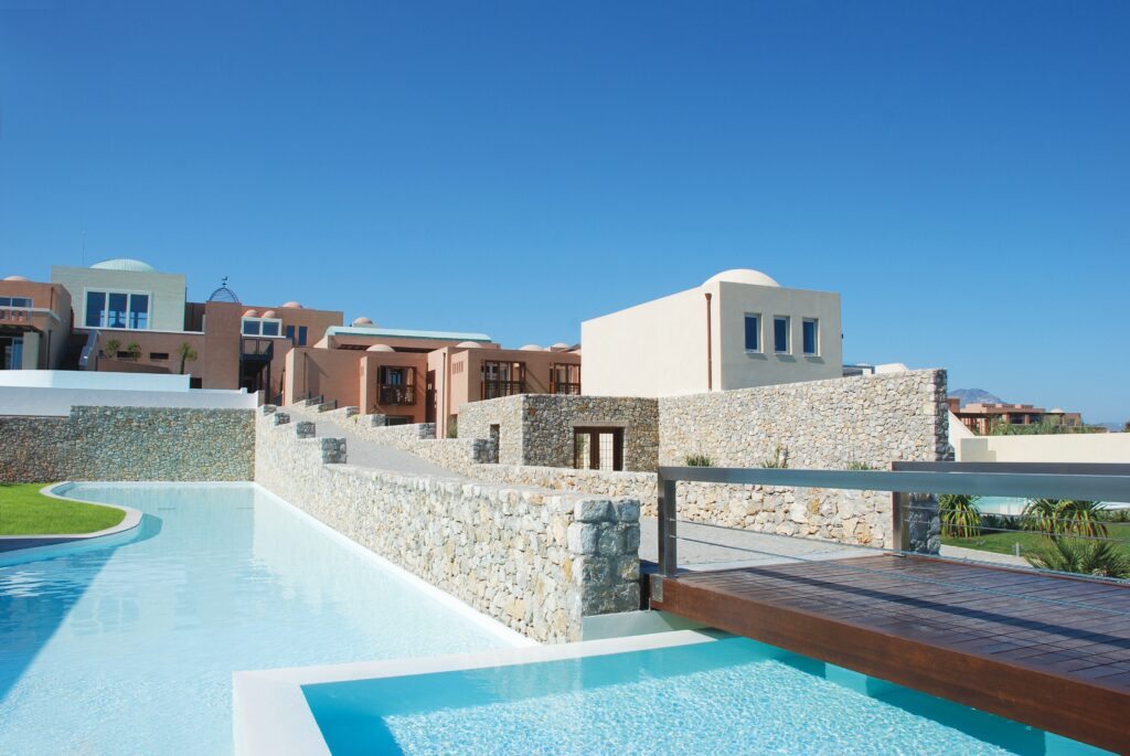 Oasis Pool Lounge at Santa Marina Mykonos Sunset 2 1920x1280 1 1024x683